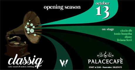 SABATO AL PALACE CAFE' E' CLASSIQ PARTY