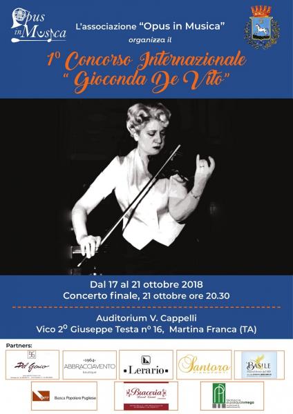 Concorso internazionale musicale "Gioconda De Vito"