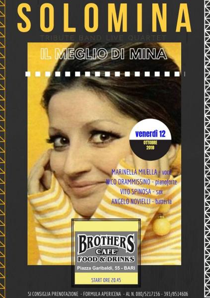 I SoloMina in concerto al Brothers Cafè