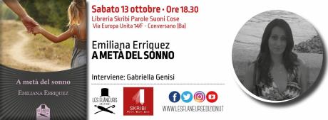 a Conversano_presentazione del libro_A metà del sonno_Emiliana Erriquez_Les Flaneurs edizioni
