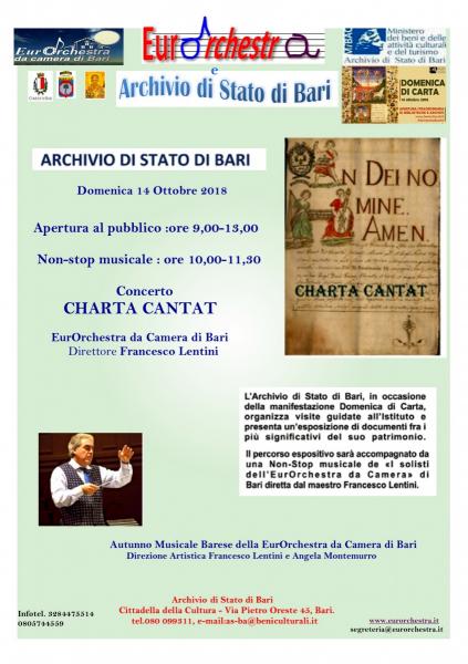Charta Cantat: Concerto dell'EurOrchestra  per la "Domenica di Carta"