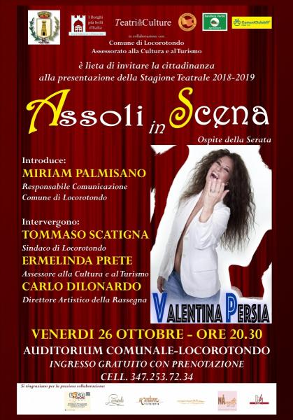 ASSOLI IN SCENA - PRESENTAZIONE STAGIONE TEATRALE|LOCOROTONDO