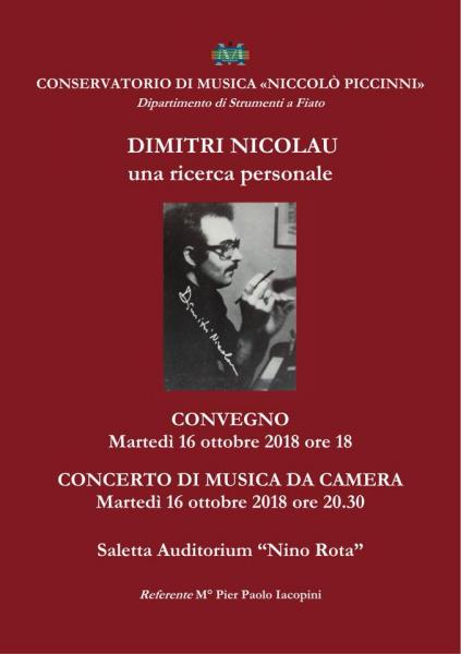 Dimitri Nicolau - Una ricerca personale.