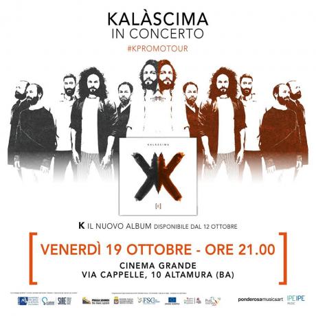 Kalàscima in concerto - presentazione ufficiale album "K"