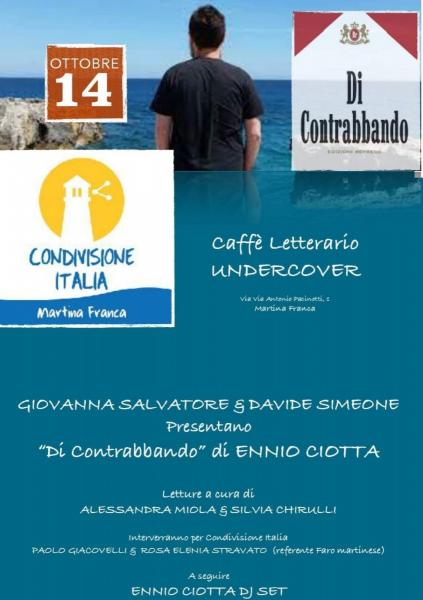 Presentazione del libro: DI CONTRABBANDO di Ennio Ciotta