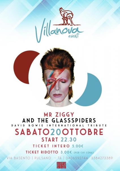 Mr. Ziggy and the GlassSpiders / David Bowie International Tribute + Dj Set
