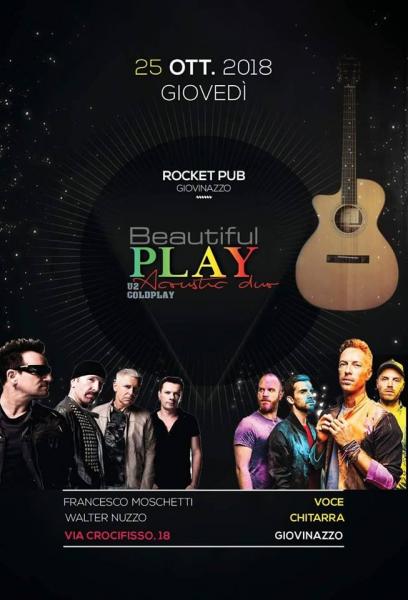Beautiful Play U2 & Coldplay Acoustic Duo live Rocket Pub - Giovinazzo