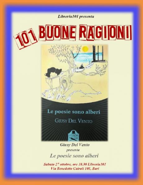 Libreria 101 presenta: 101 BUONE RAGIONI - Incontro con l'autrice Giusy Del Vento