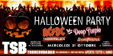 Festa di Halloween al sapore hard rock al Torre Suda Bar con AC/DC versus Deep Purple