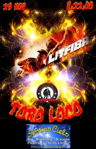 Serata live con "Toro Loco" la cover band dei LITFIBA