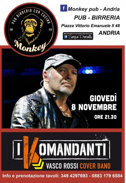 I Komandanti Vasco Rossi cover band al Monkey pub Andria