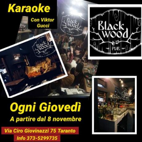 Karaoke at Black Wood Pub - Gio. 8/11