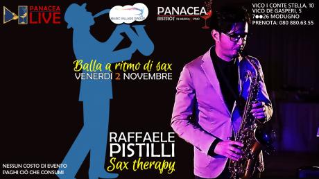 Sax Therapy venerdì 2 novembre | PanaceaLIVE