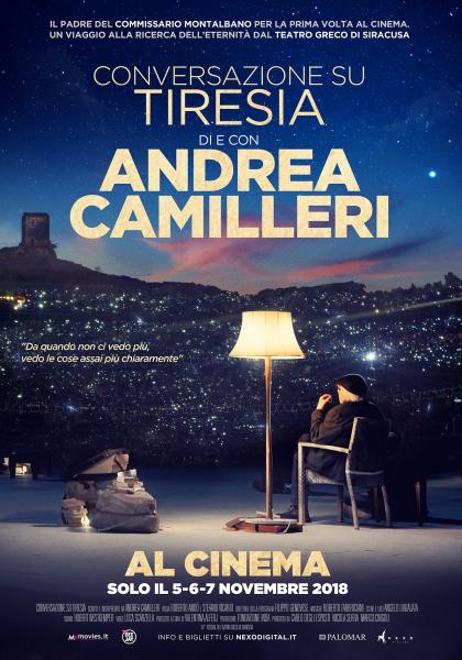 CONVERSAZIONE SU TIRESIA di e con ANDREA CAMILLERI dal Teatro Greco di Siracusa. Solo il 5-6-7 Novembre 2018 al VIGNOLA di POLIGNANO  A MARE