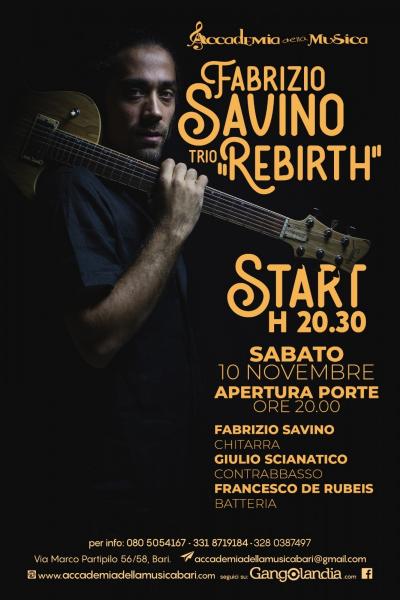 Fabrizio Savino trio “rebirth”