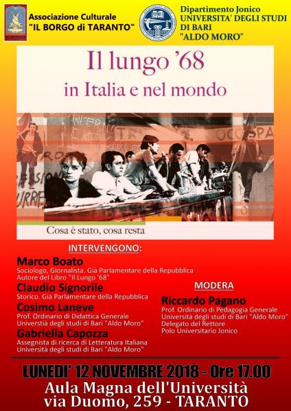 Marco Boato : Il lungo'68 in Italia e nel mondo
