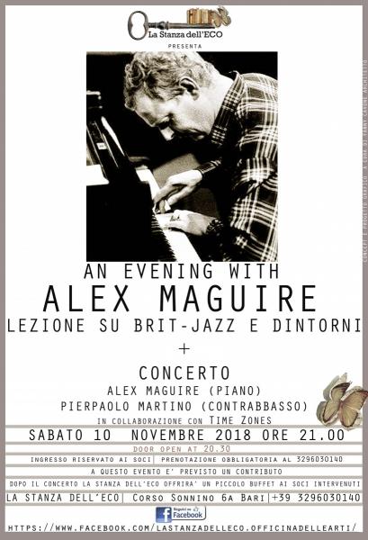 An evening with ALEX MAGUIRE