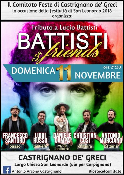 Battisti & Friends - 11 Novembre Fiera San Leonardo Castrignano De' Greci