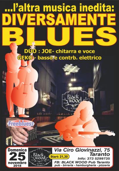 Diversamente Blues at Black Wood Pub - Dom. 25/11
