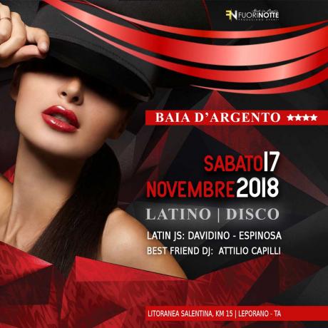 Sabato 17 Novembre // Baia D'argento / il party Latino & Disco a marina di Leporano TA