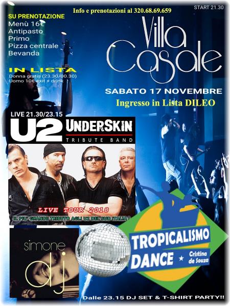 U2-UNDERSKIN a Villa Casale + Djset
