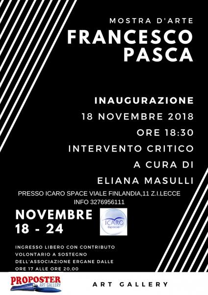 Personale di arte contemporanea  di Francesco Pasca