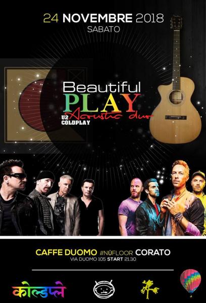 Beautiful Play U2 & Coldplay Semi-Acoustic Duo live Caffè Duomo #NūFloor