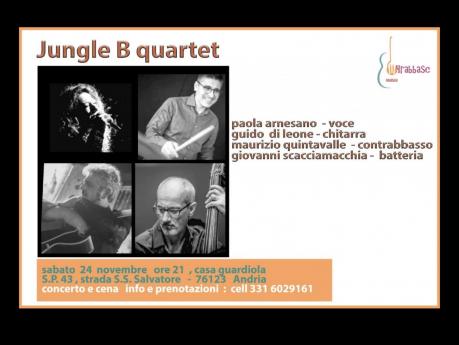 JoungleBquartet  in concerto - Paola Arnesano,Maurizio Quintavalle,Guido Di Leone, Giovanni Scacciamacchia