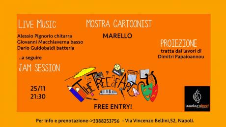 Live music,mostra,proiezione, jam->25 Nov-Napoli centro.