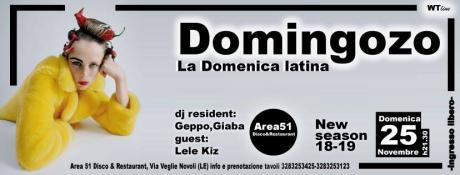 Giaba, Geppo e Lele Kiz per la domenica latina dell'Area51 di Novoli: tutti in pista con "Domingozo"