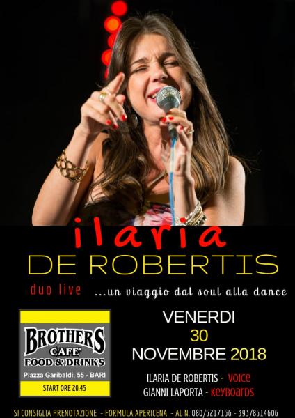 Ilaria De Robertis in Duo live al Brothers Cafè