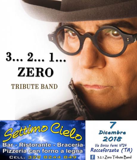 Grande serata live con i "3...2...1...Zero"  cover band di Renato Zero