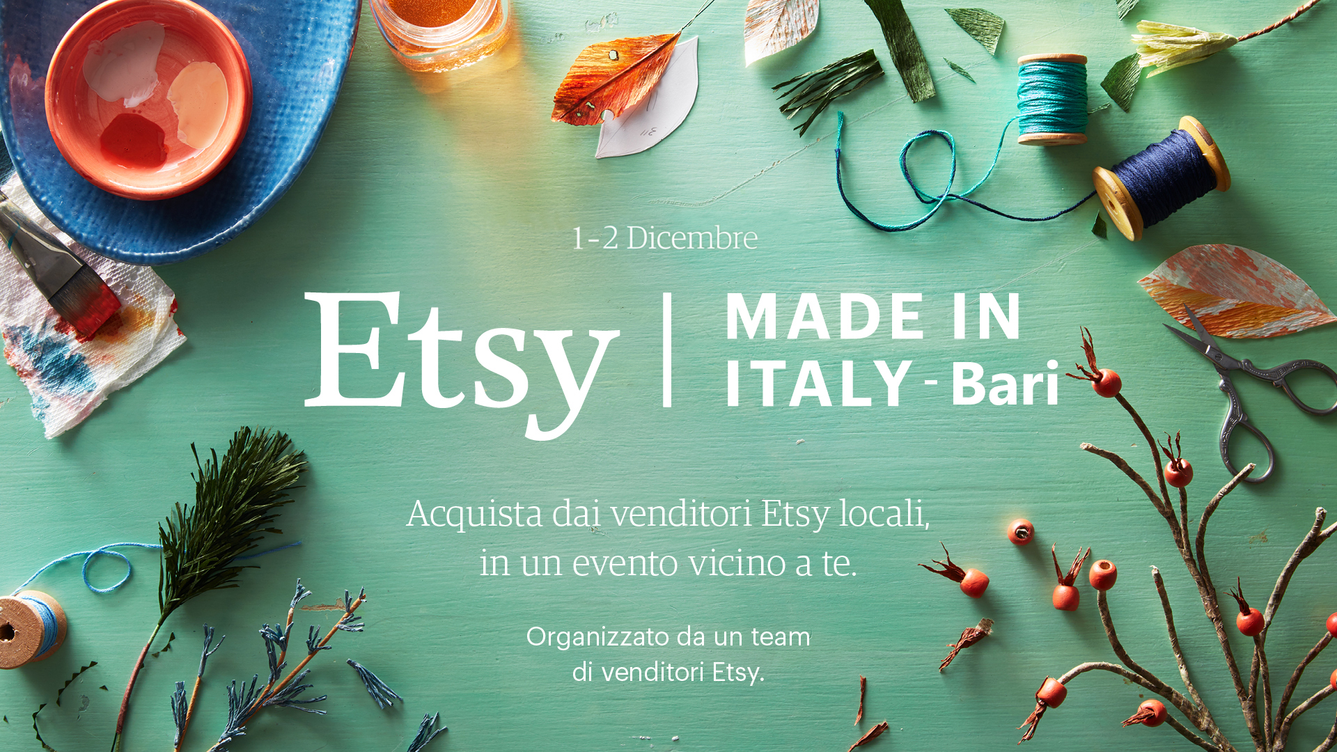 Etsy made in Italy Bari 2018 Bari il Tacco di Bacco