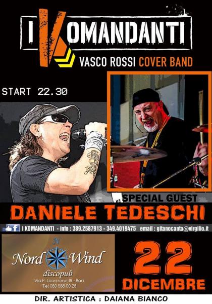DANIELE TEDESCHI (batterista di Vasco Rossi) e I Komandanti - Vasco Rossi tribute in concerto