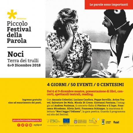 NATALE A NOCI 2018. Piccolo Festival della Parola 3^ Ediz.