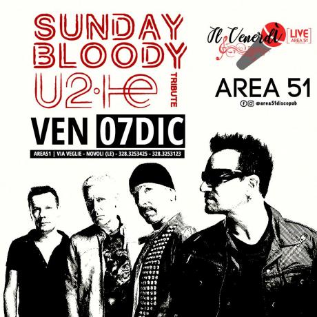 Venerdì di musica e tributi all'Area 51 di Novoli: primo live di dicembre con Blooday Sunday
