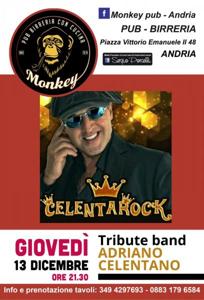 Celentarock tributo Adriano Celentano al Monkey pub Andria