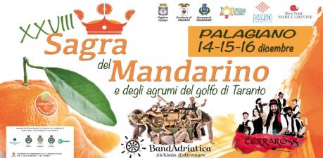 PALAGIANO (TA). Al via la 28° Sagra del Mandarino. La presentazione martedì 11 dicembre in Provincia a Taranto