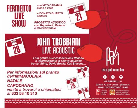 Fermento live show in concerto al Pavì