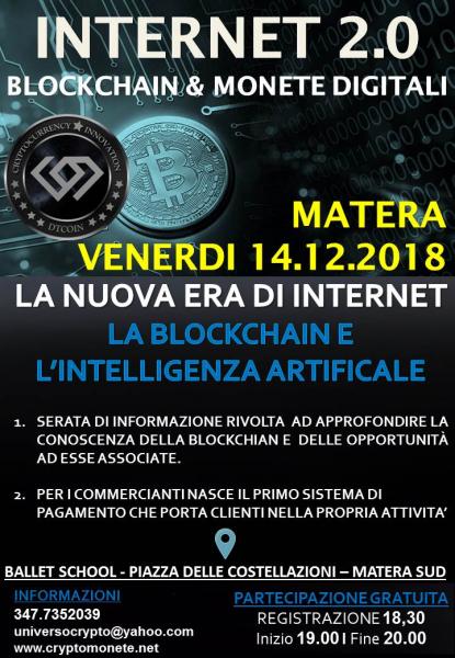 INTERNET 2.0 - Blockchain & Monete Digitali