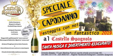 Speciale Cenone di Capodanno al Castello Spagnolo