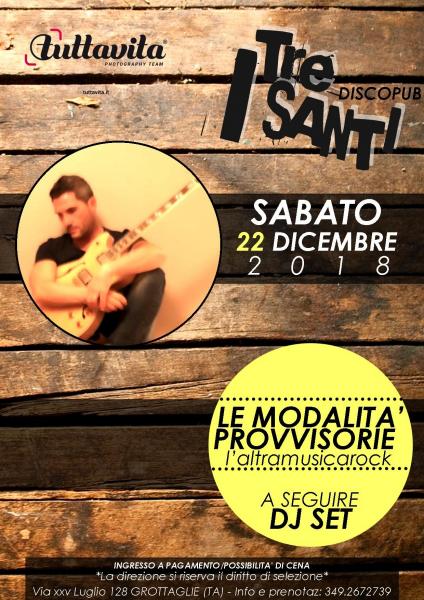 MODALITA' PROVVISORIE live