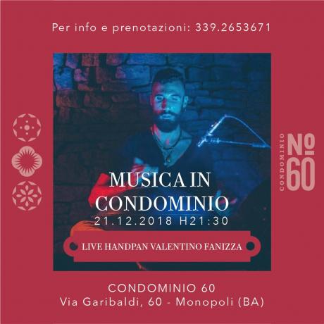 Musica in Condominio: Live Handpan Valentino Fanizza