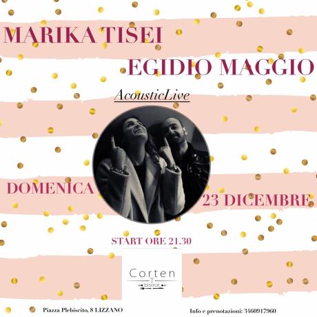 Marika Tisei ed Egidio Maggio in duo live al Corten bistrot
