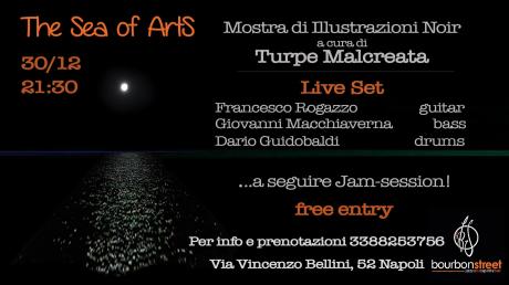 Live music, mostra di illustrazioni noir & jam- Napoli centro-30 Dic 2018