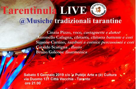 TARANTINÌDION in CONCERTO"Tarentìnula LIVE @Musiche tradizionali tarantine "