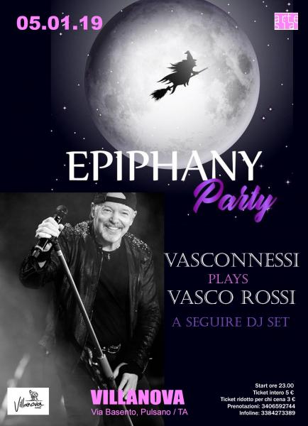 Epiphany Party con Vasconnessi in viaggio intorno al pianeta Vasco Rossi. A seguire dj set