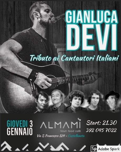 Gianluca Devi - Tributo ai Cantautori Italiani @ Almamì - Castellaneta