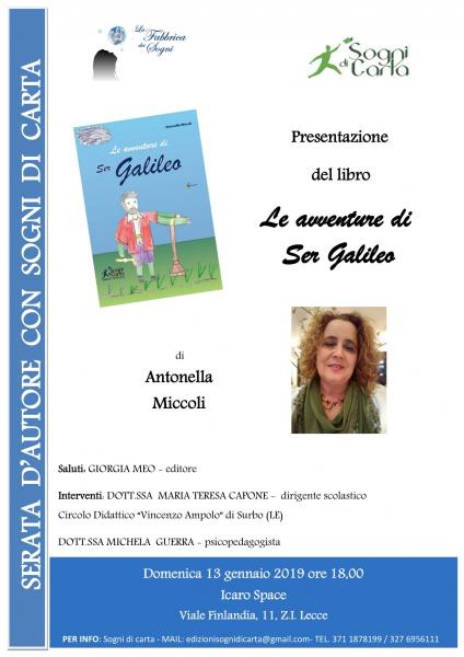 Presentazione ufficiale del libro “Le avventure di Ser Galileo” di Antonella Miccoli