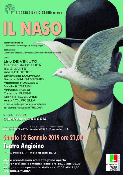 " Il Naso" di Gogol, Compagnia L'Occhio del Ciclone Theatre